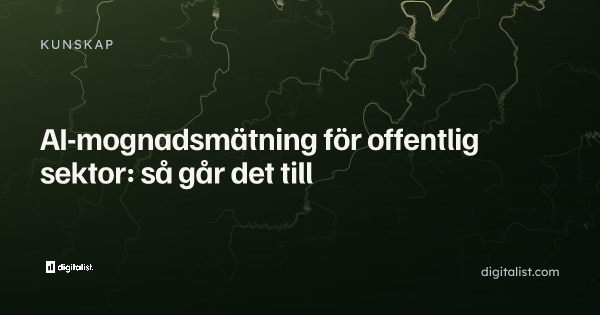 AI-mognadsmätning för offentlig sektor: så går det till