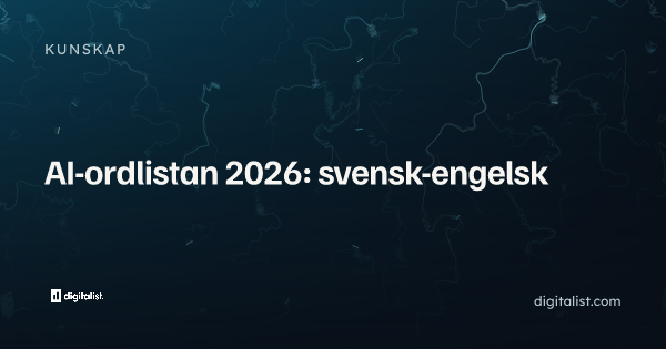 AI-ordlistan 2026: svensk-engelsk