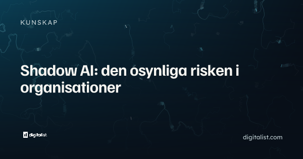 Shadow AI: den osynliga risken i organisationer